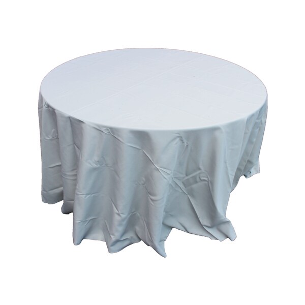 Atlas Commercial Products 120" Round Polyester Tablecloth, Gray PY-120R-11 - main